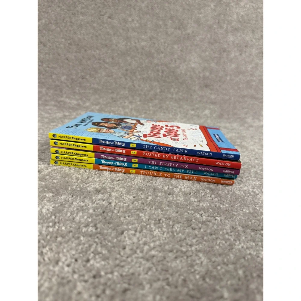 Trouble at Table 5 Tom Watson Books 1-5 Set Kids Series